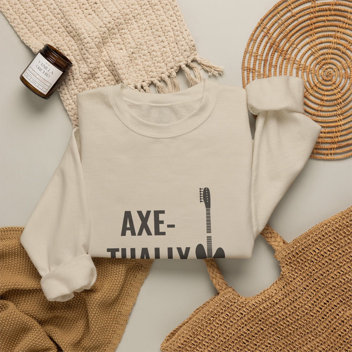 Axe-tually | Axe-us Network Crewneck Sweatshirt