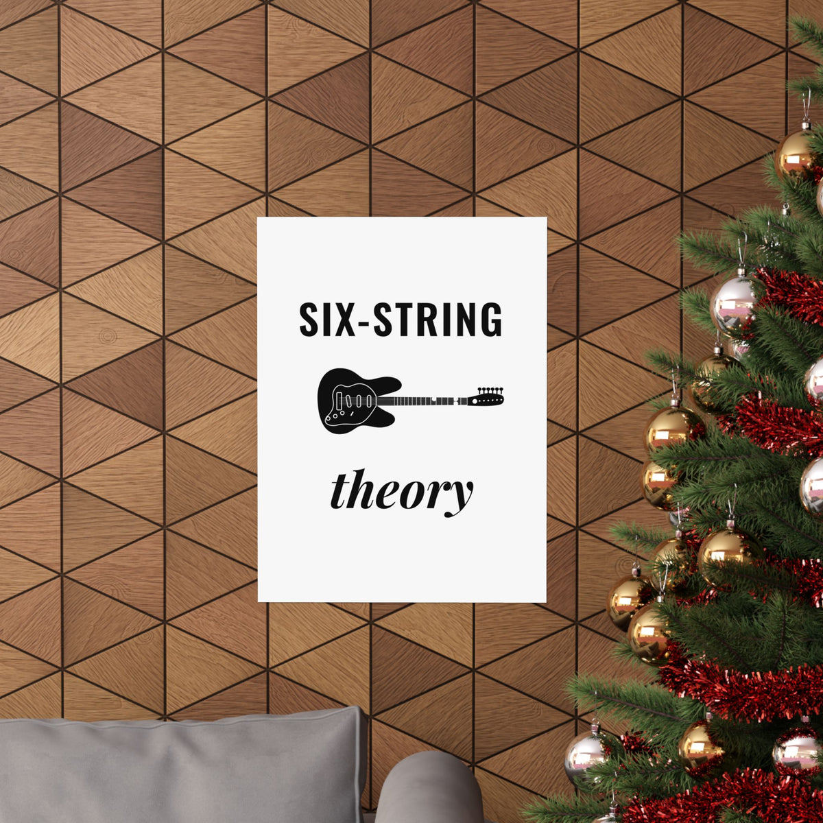 Six-String Theory | Axe-us Network Matte Poster