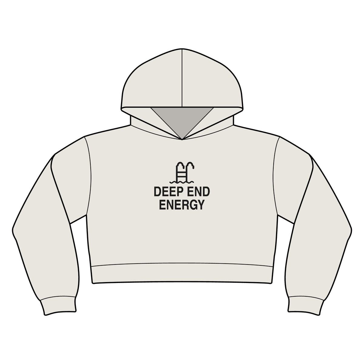 Deep End Energy Women's Crop Hoodie