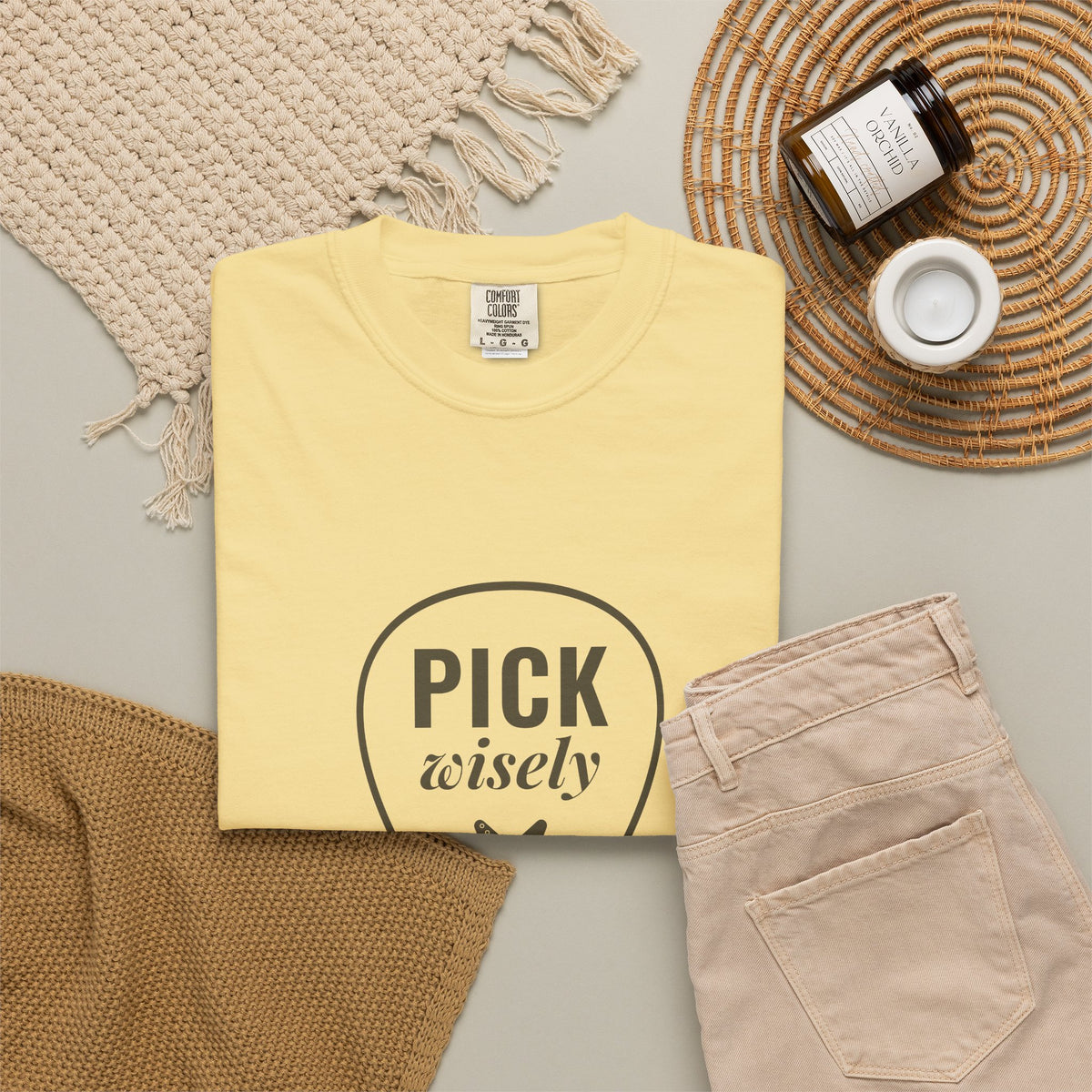 Pick Wisely | Axe-us Network Garment-Dyed Tee