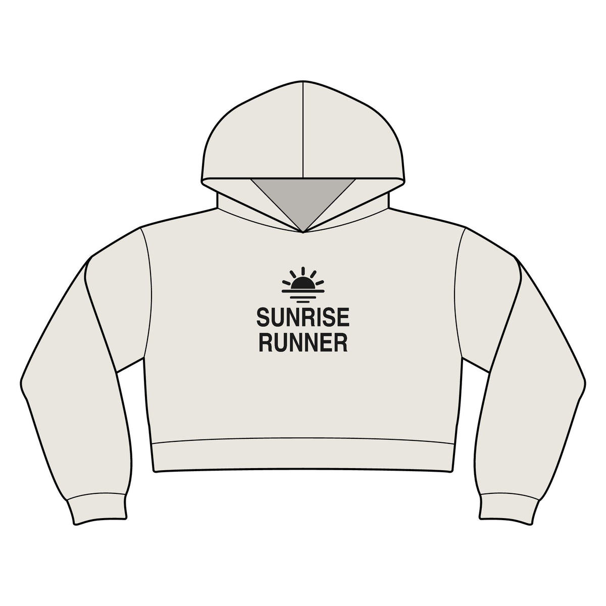 Sunrise Runner Women's Crop Hoodie