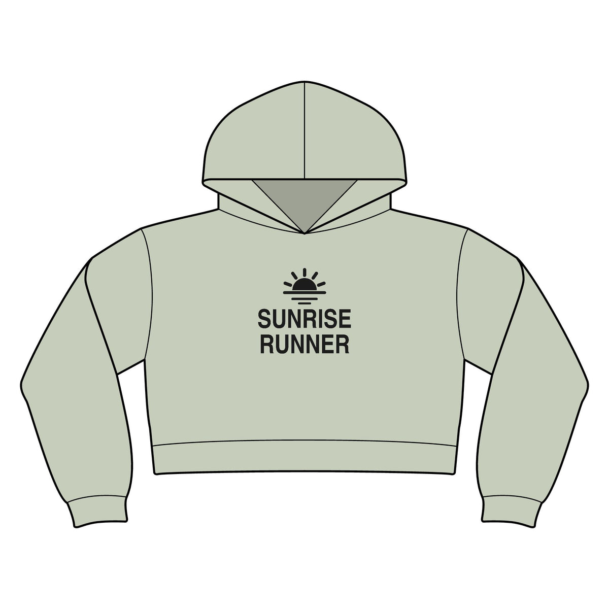 Sunrise Runner Women's Crop Hoodie