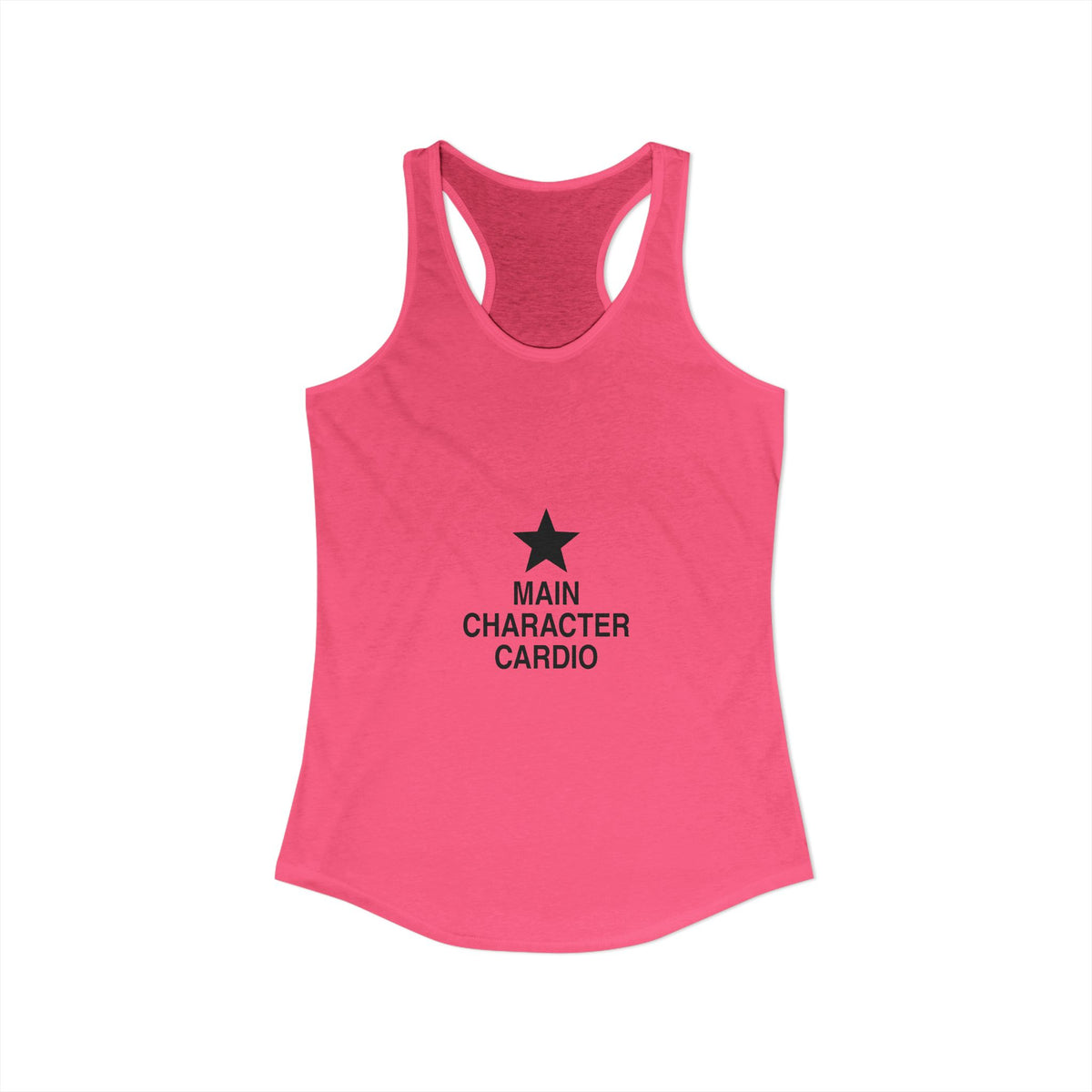 Main Character Cardio Women's Racerback Tank