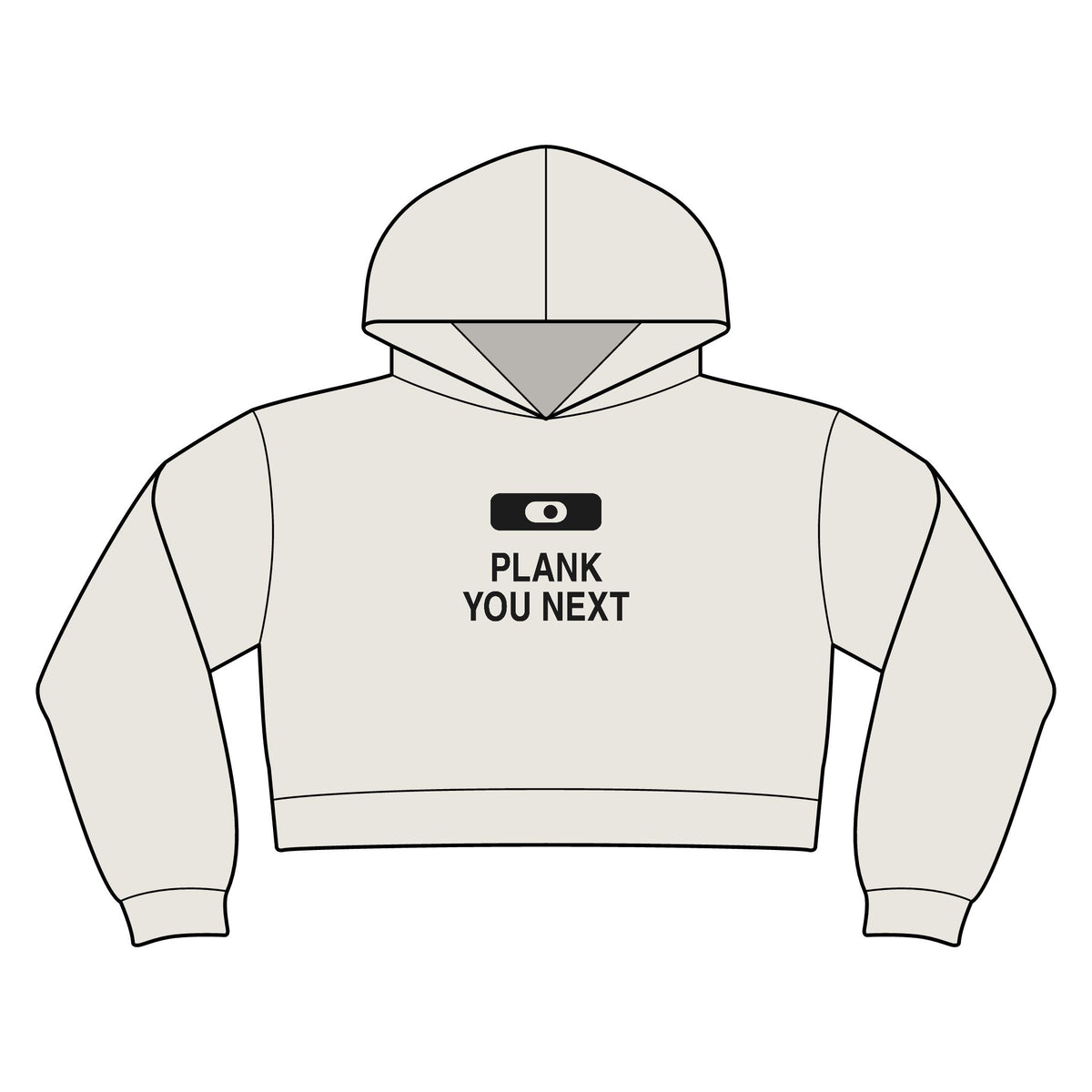 Plank You Next Women's Crop Hoodie