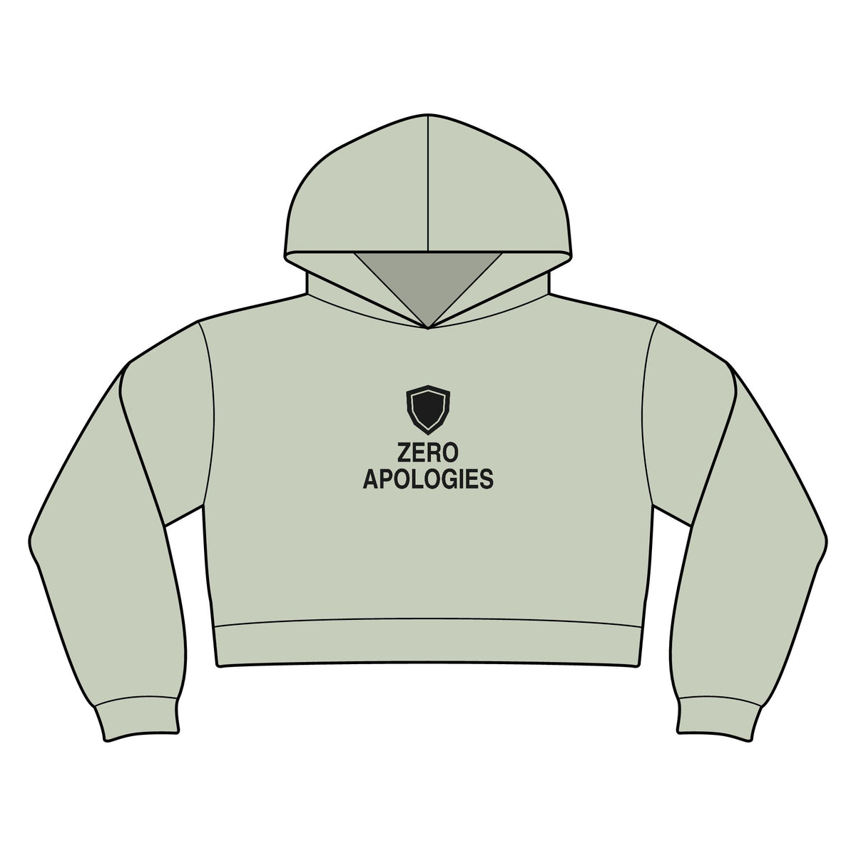 Zero Apologies Women's Crop Hoodie