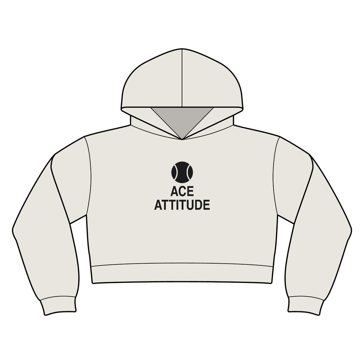 Ace Attitude Women's Crop Hoodie