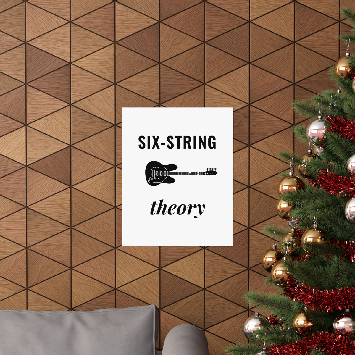 Six-String Theory | Axe-us Network Matte Poster