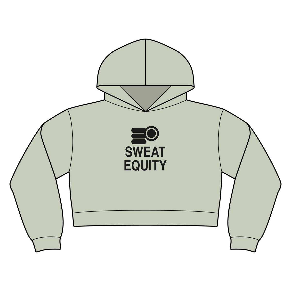 Sweat Equity Women's Crop Hoodie