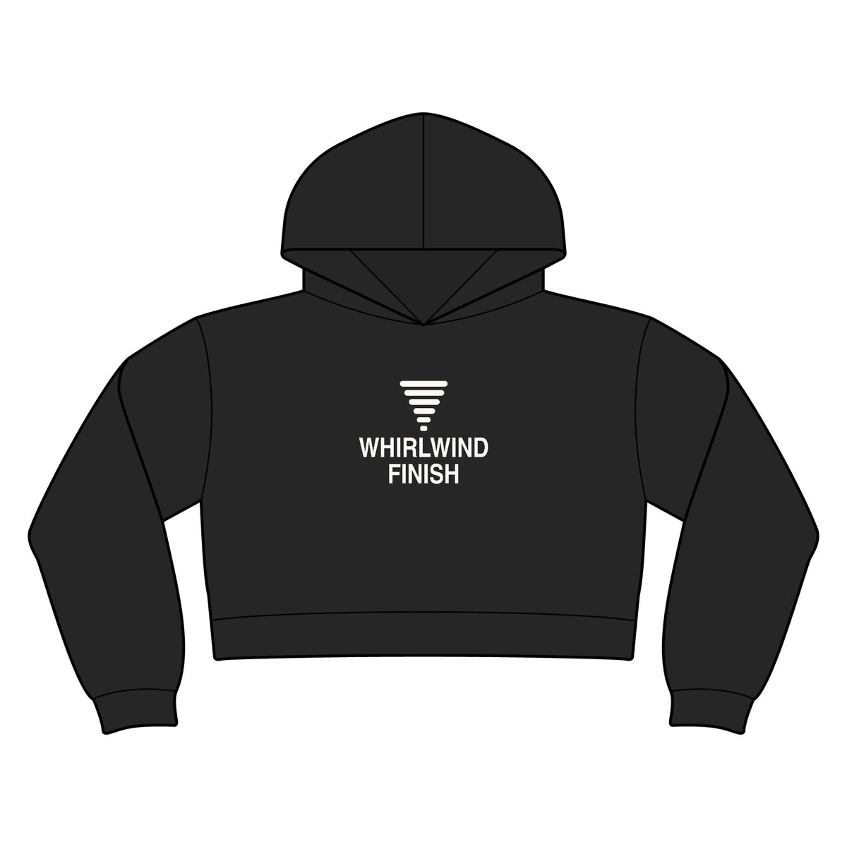 Whirlwind Finish Women's Crop Hoodie