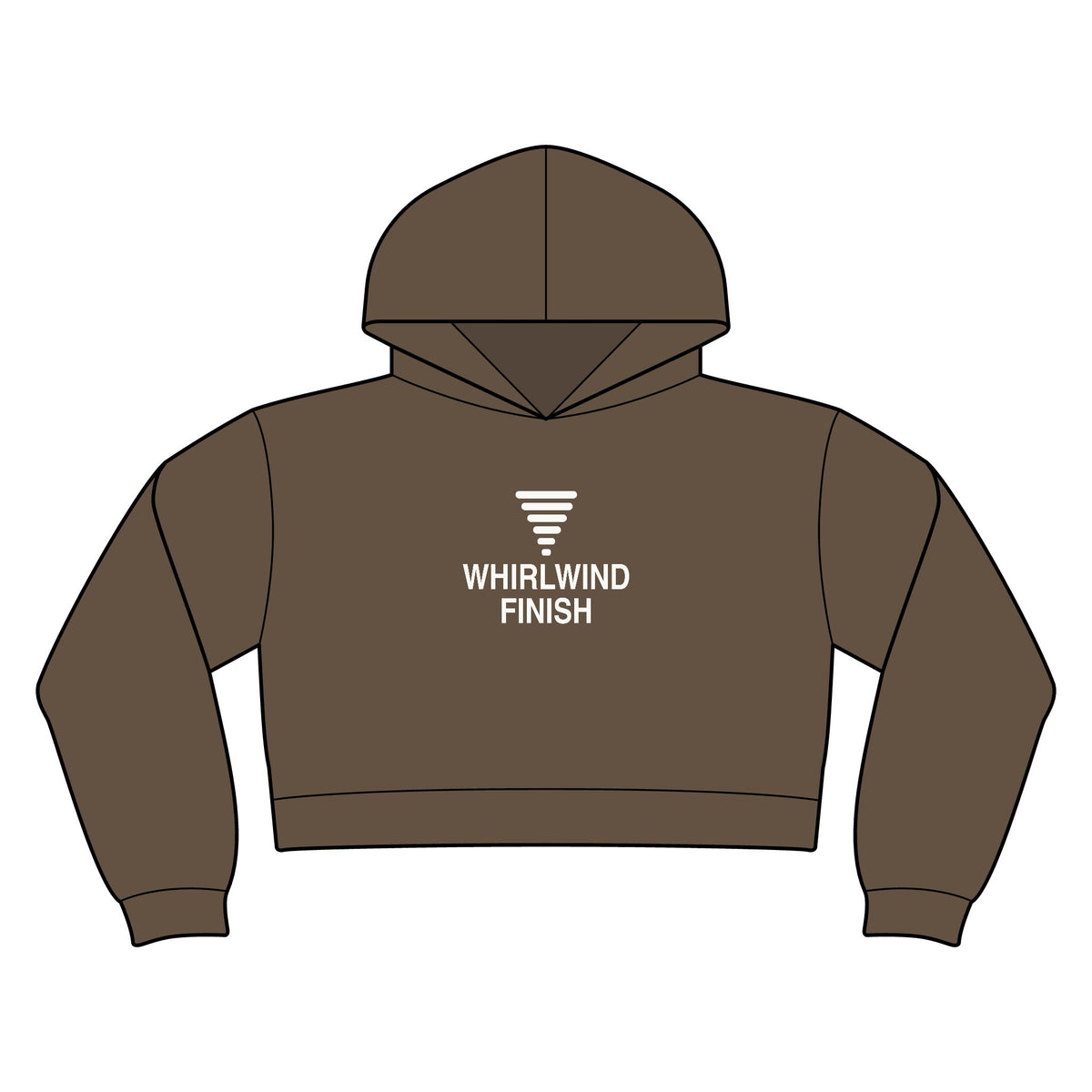 Whirlwind Finish Women's Crop Hoodie