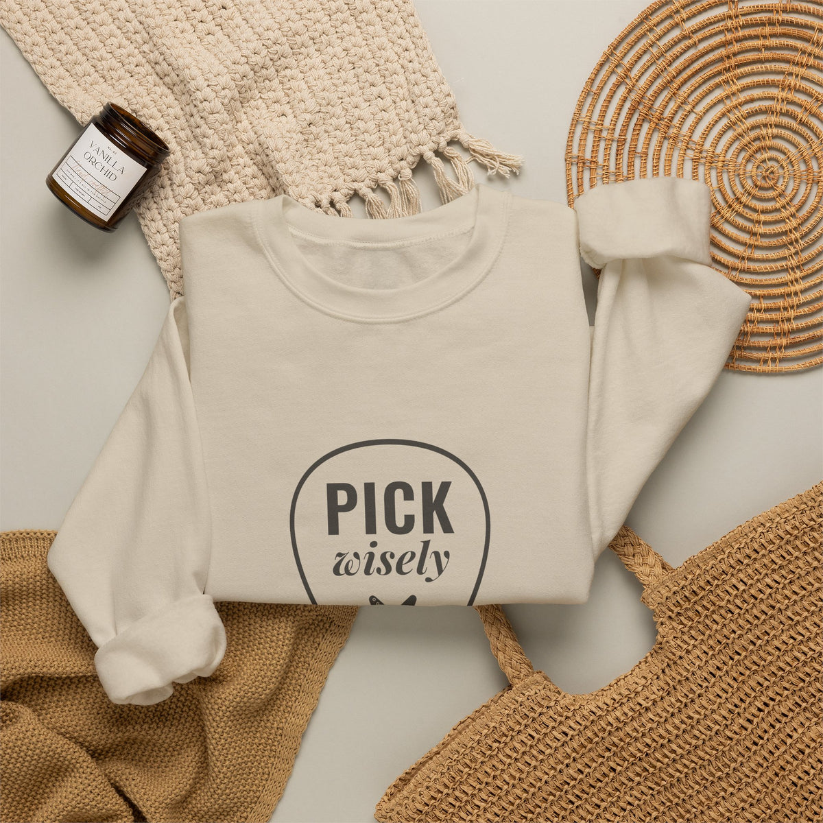 Pick Wisely | Axe-us Network Crewneck Sweatshirt