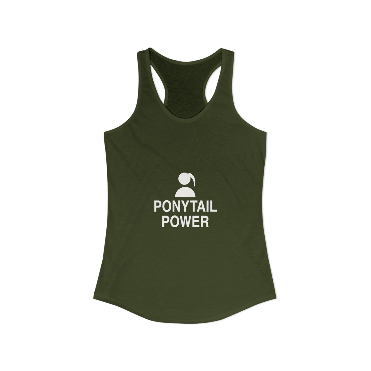 Ponytail Power Women's Racerback Tank