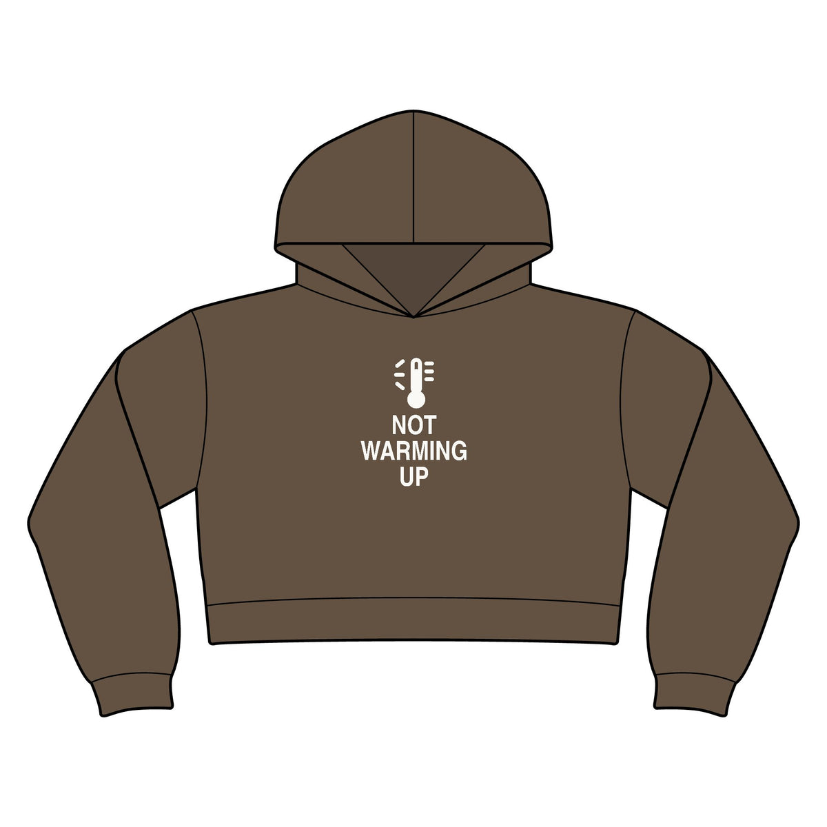 Not Warming Up Women's Crop Hoodie