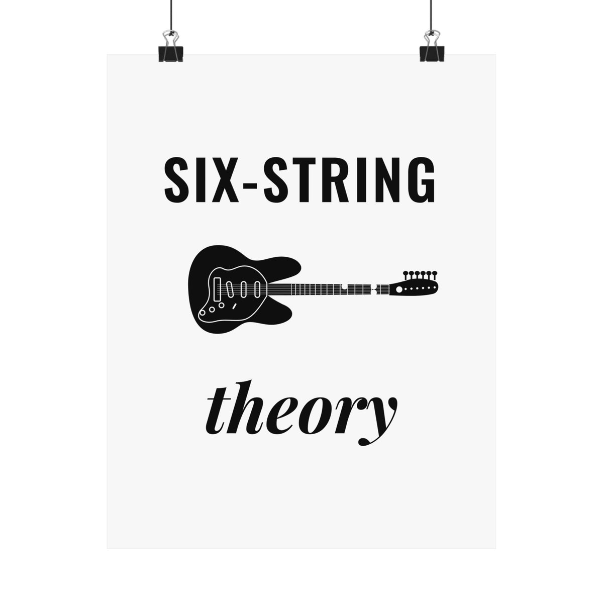 Six-String Theory | Axe-us Network Matte Poster