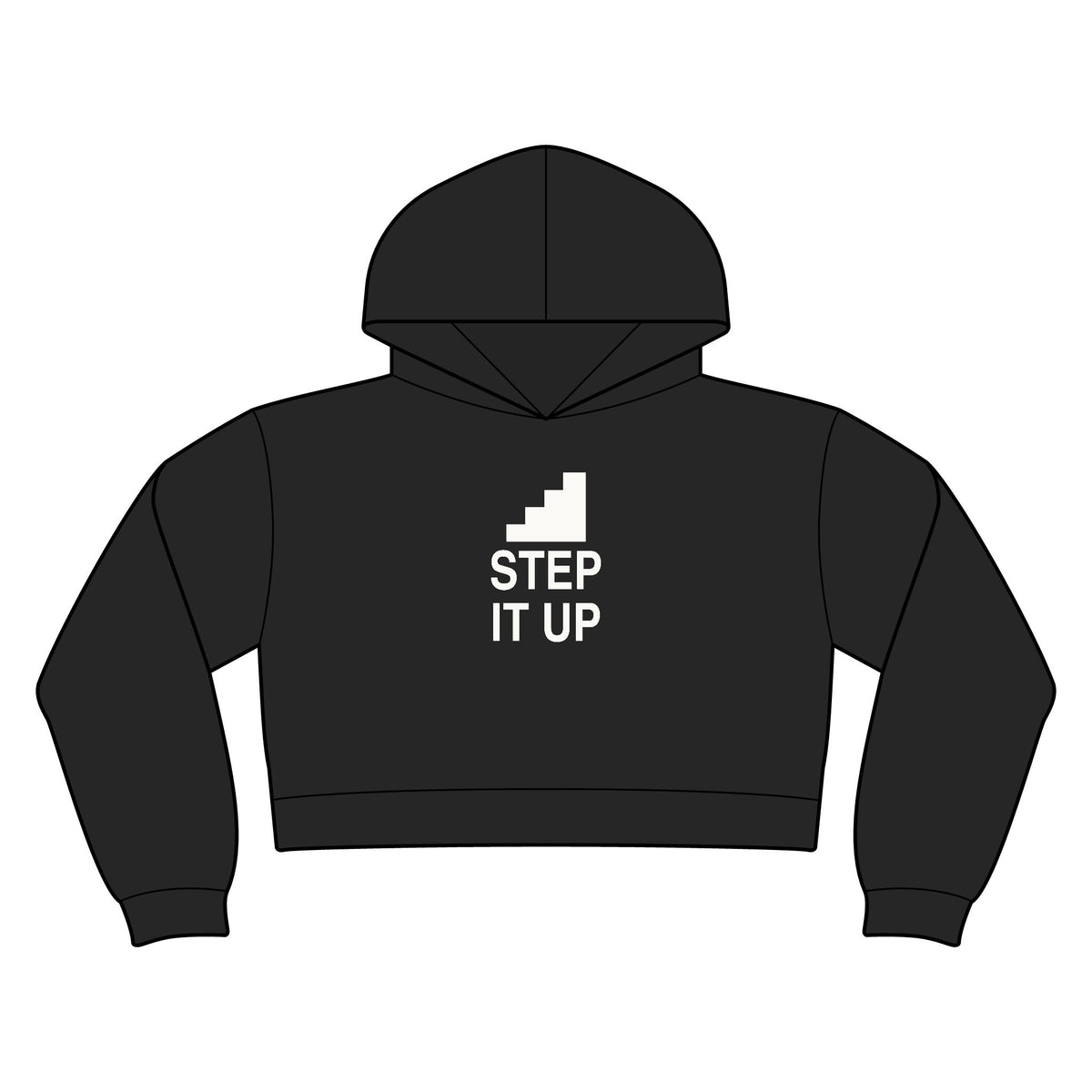 Step It Up Women's Crop Hoodie