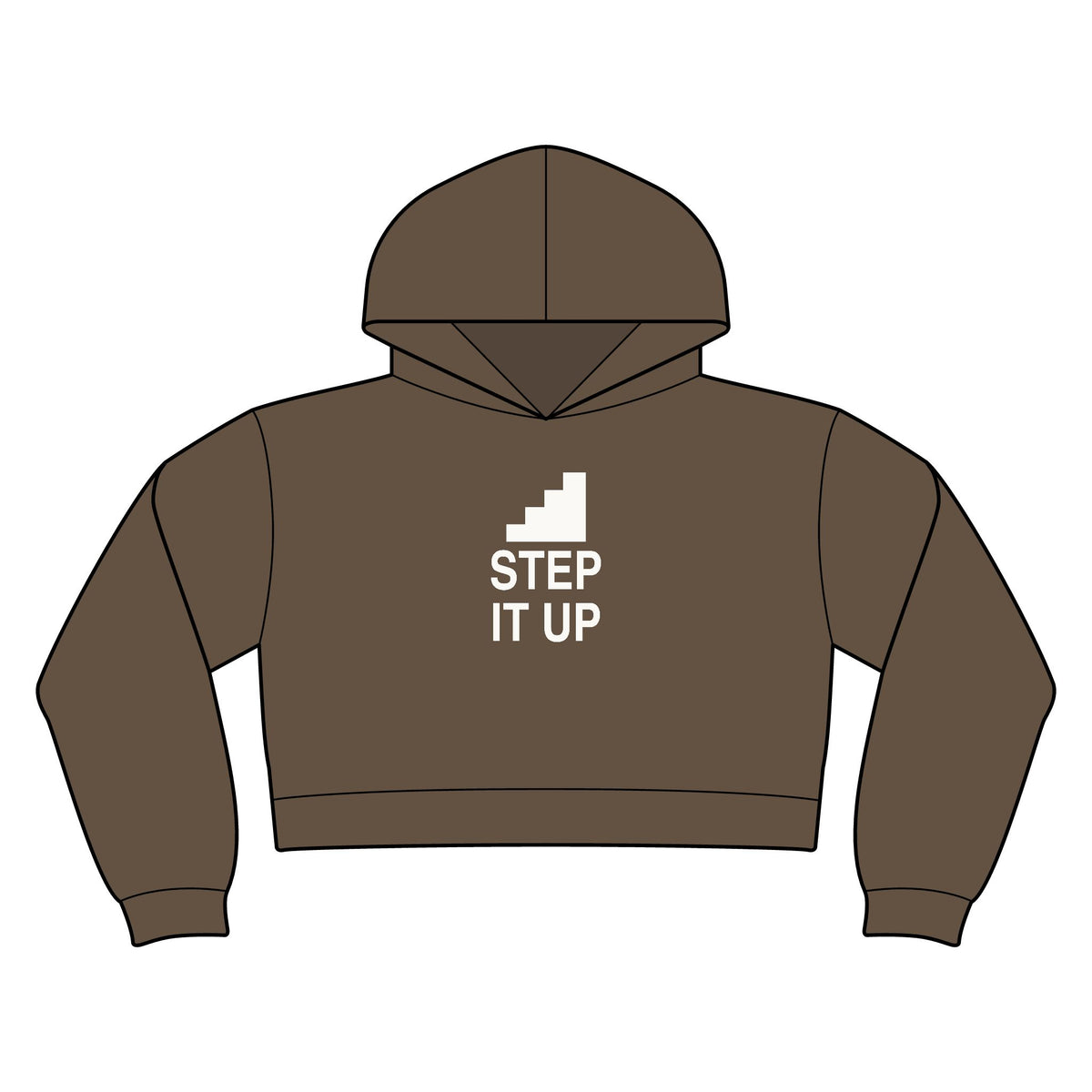 Step It Up Women's Crop Hoodie
