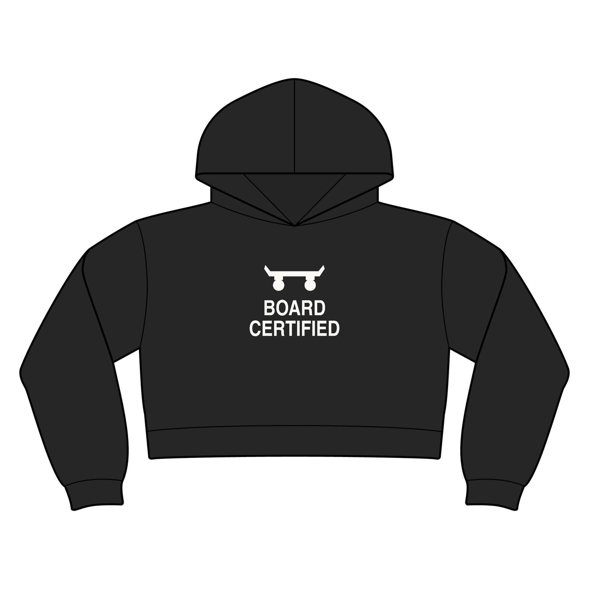 Board Certified Women's Crop Hoodie