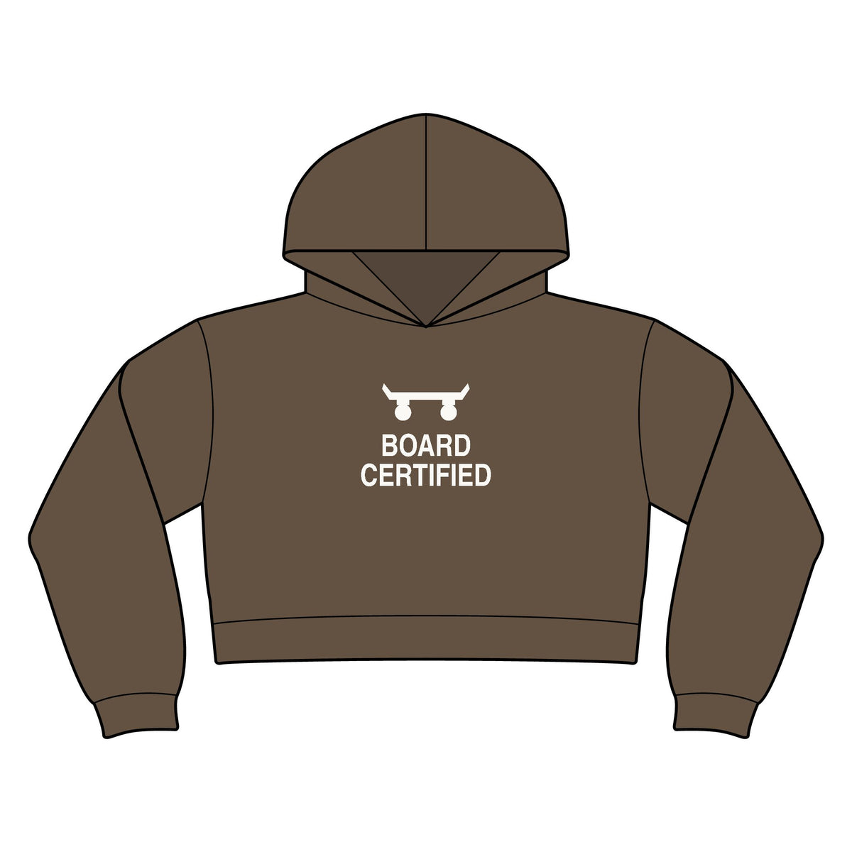 Board Certified Women's Crop Hoodie
