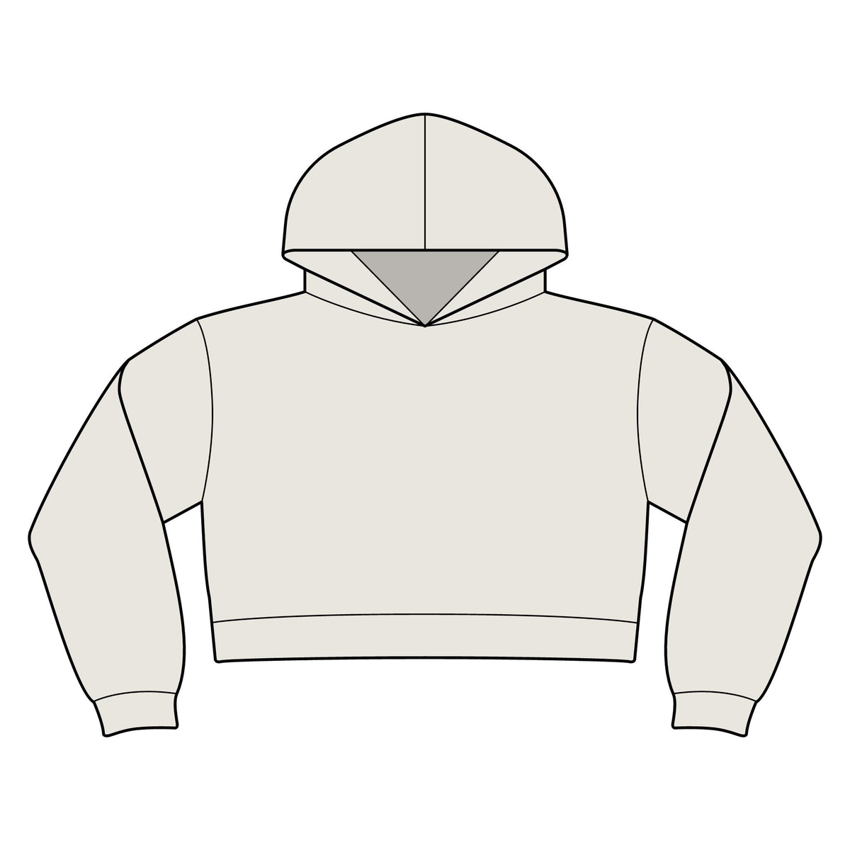 Beast Mode On Women's Crop Hoodie