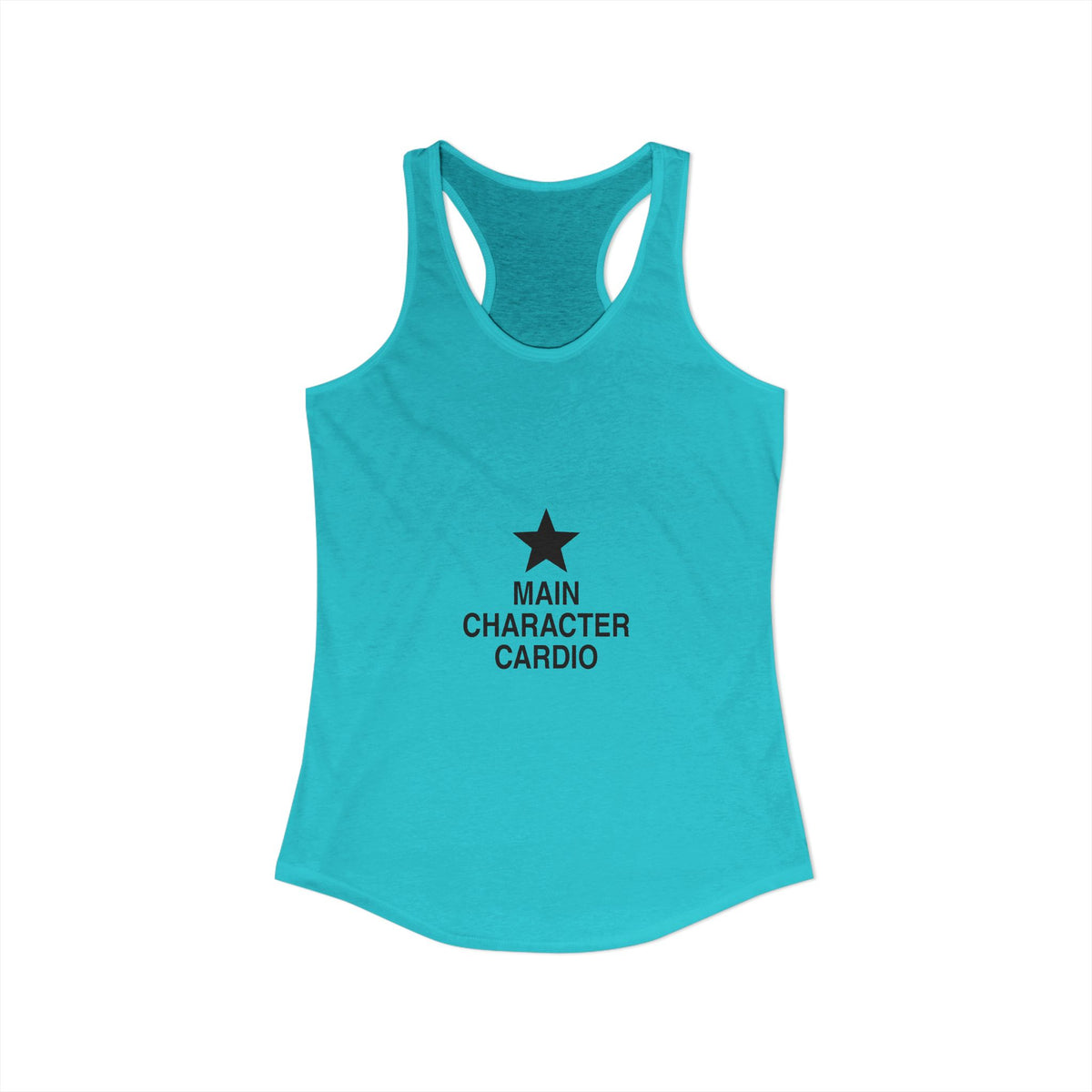 Main Character Cardio Women's Racerback Tank