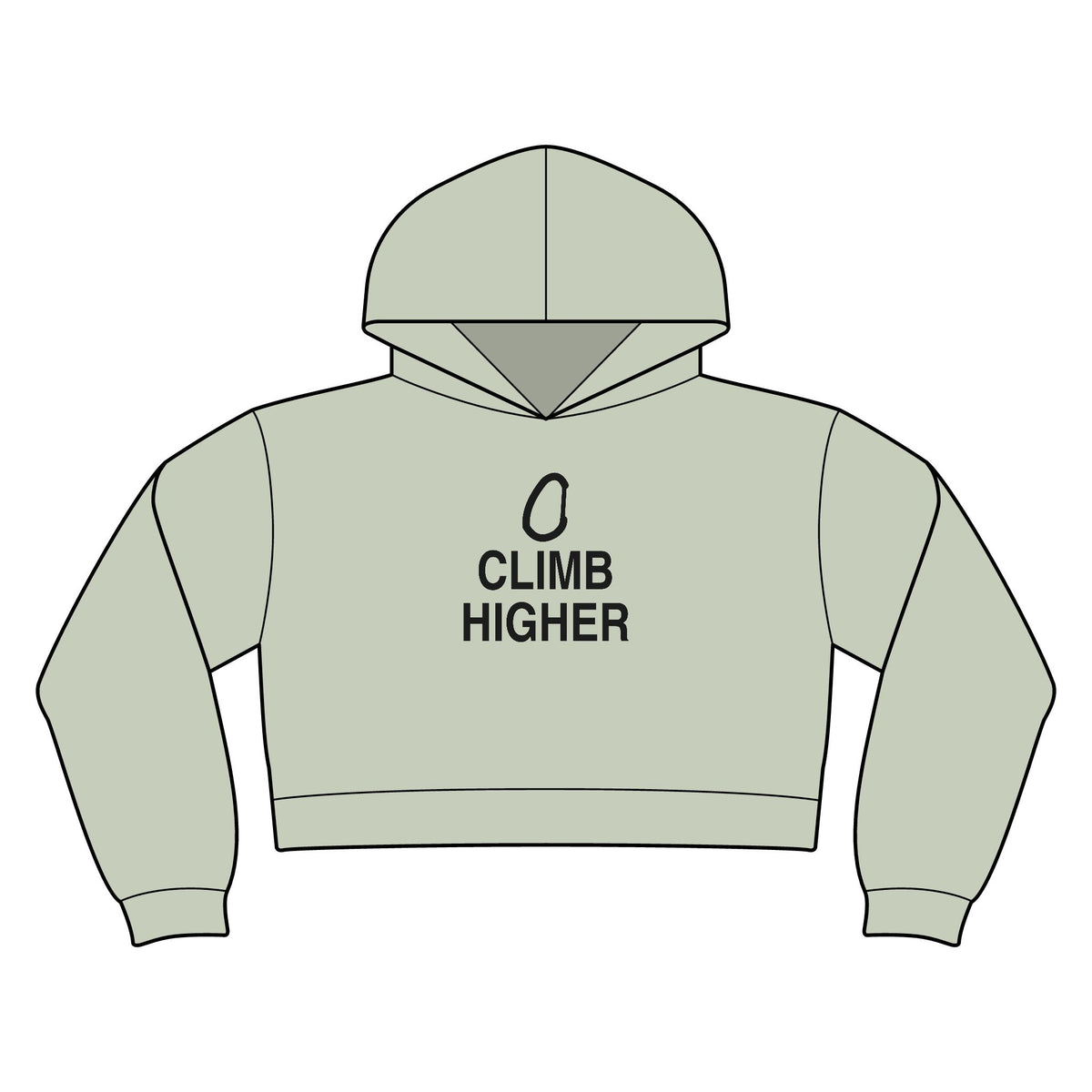 Climb Higher Women's Crop Hoodie