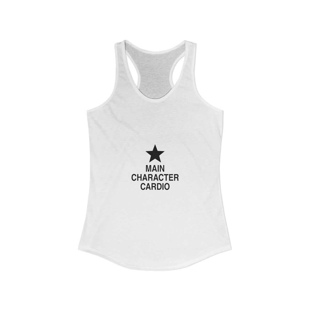 Main Character Cardio Women's Racerback Tank
