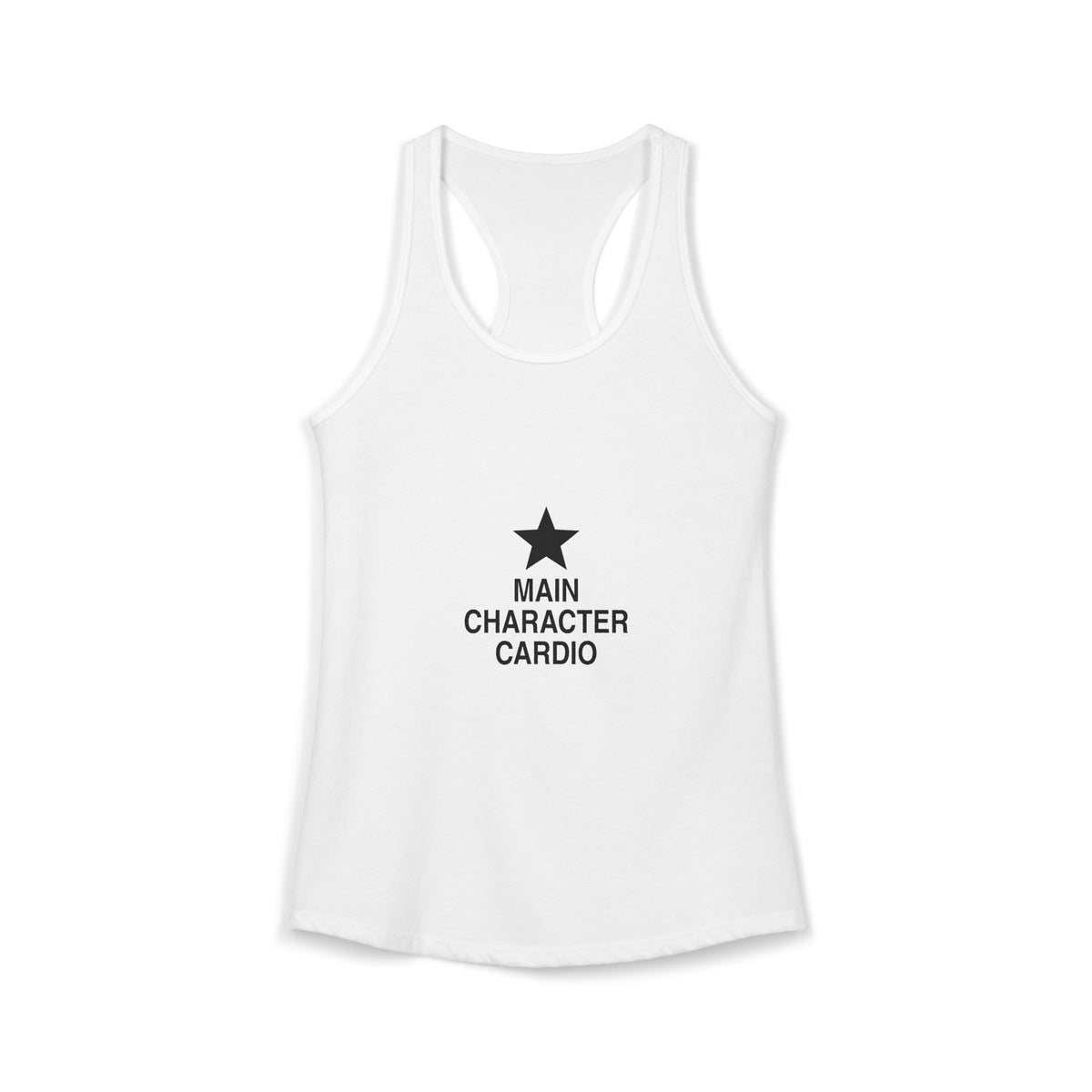Main Character Cardio Women's Racerback Tank