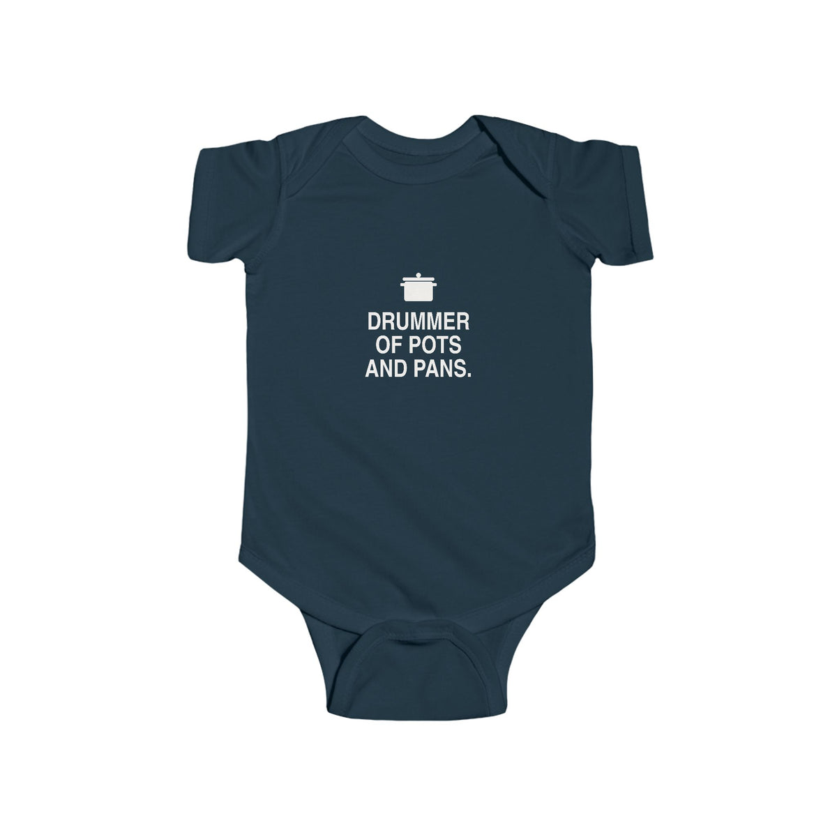 Drummer Of Pots And Pans | Tiny Opinions Baby Bodysuit