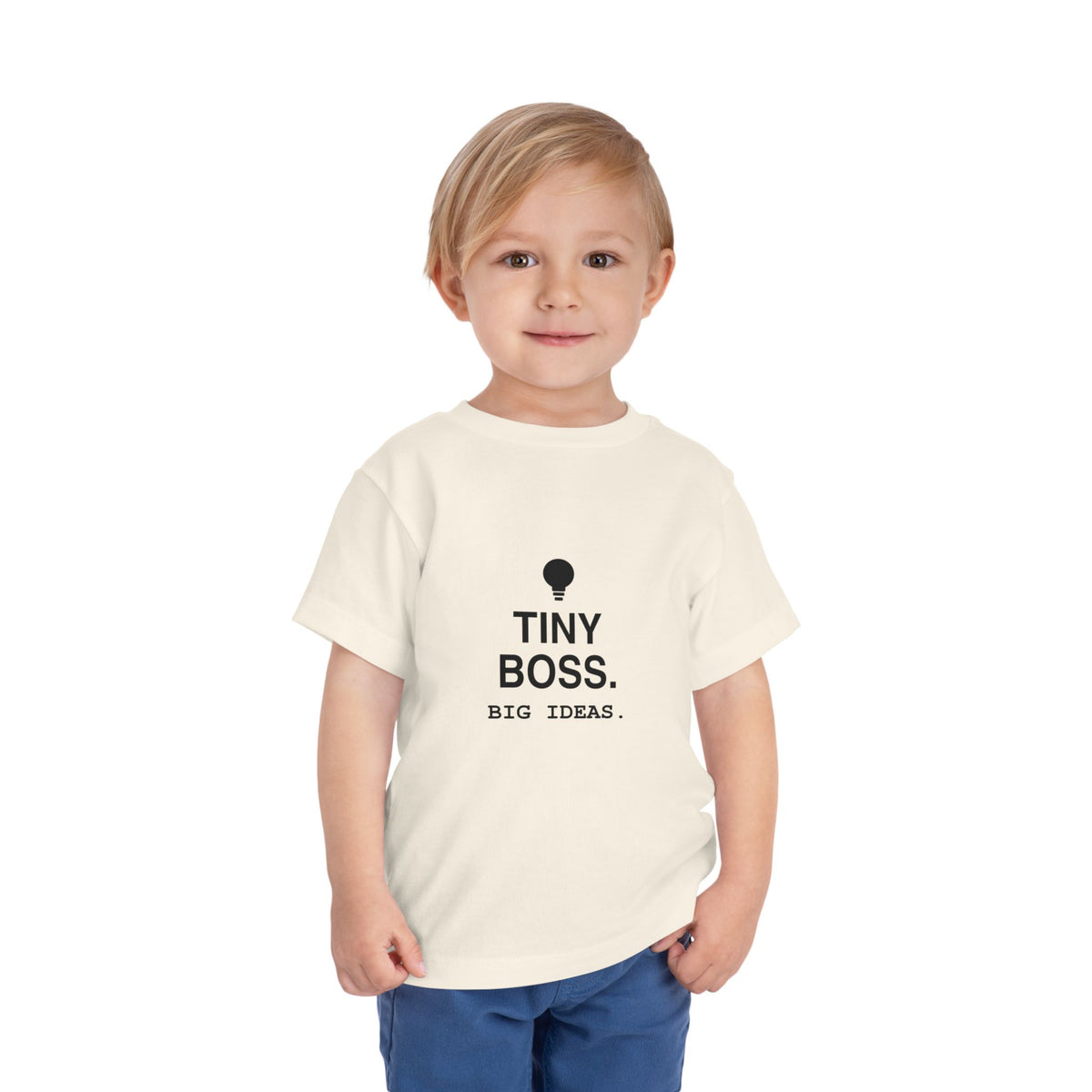 Tiny Boss. Big Ideas | Tiny Opinions Toddler Tee