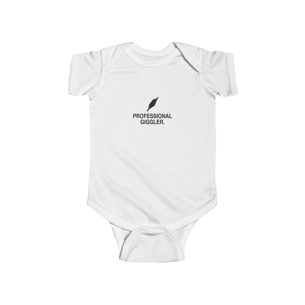 Professional Giggler | Tiny Opinions Baby Bodysuit