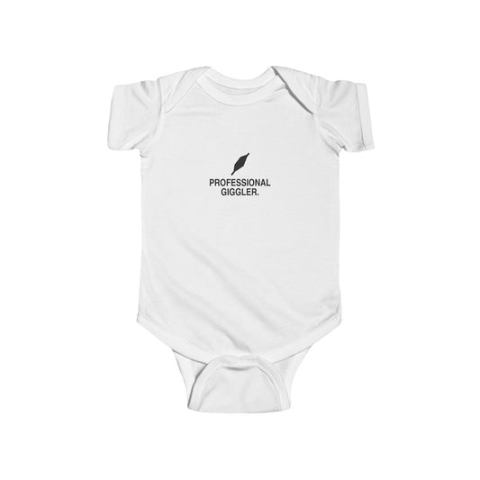 Professional Giggler | Tiny Opinions Baby Bodysuit