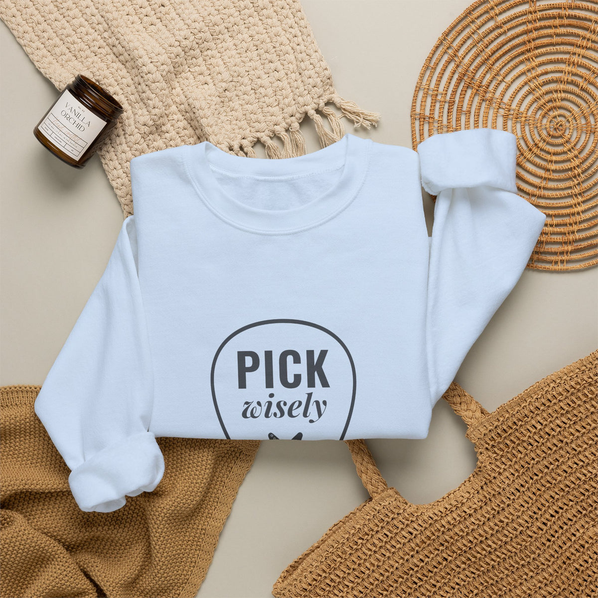 Pick Wisely | Axe-us Network Crewneck Sweatshirt
