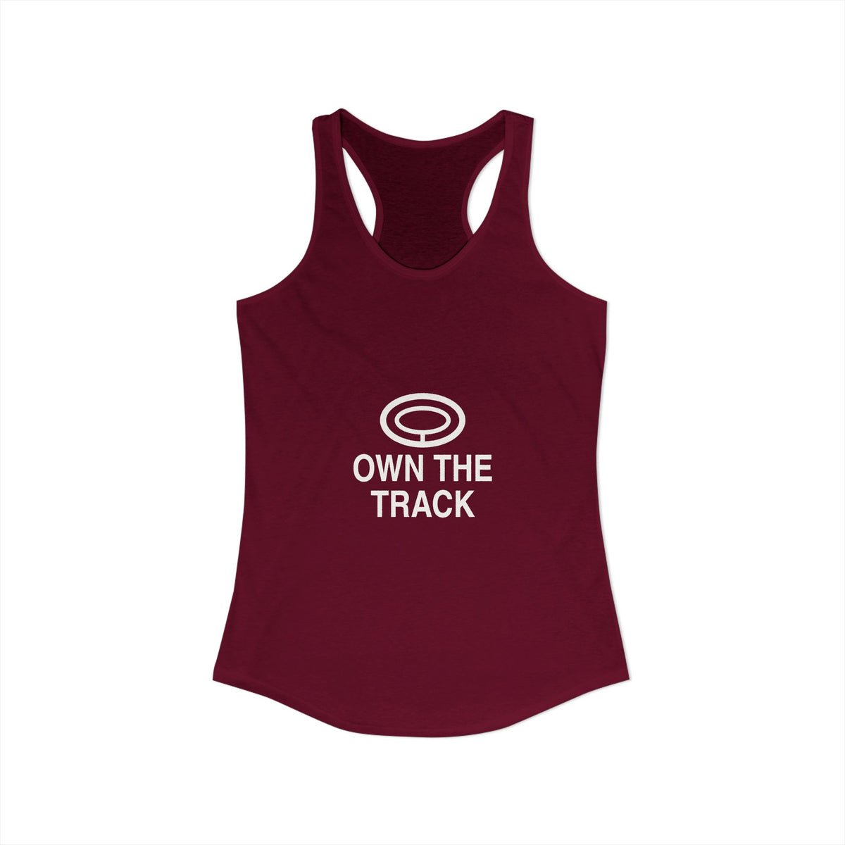 Own The Track Women's Racerback Tank
