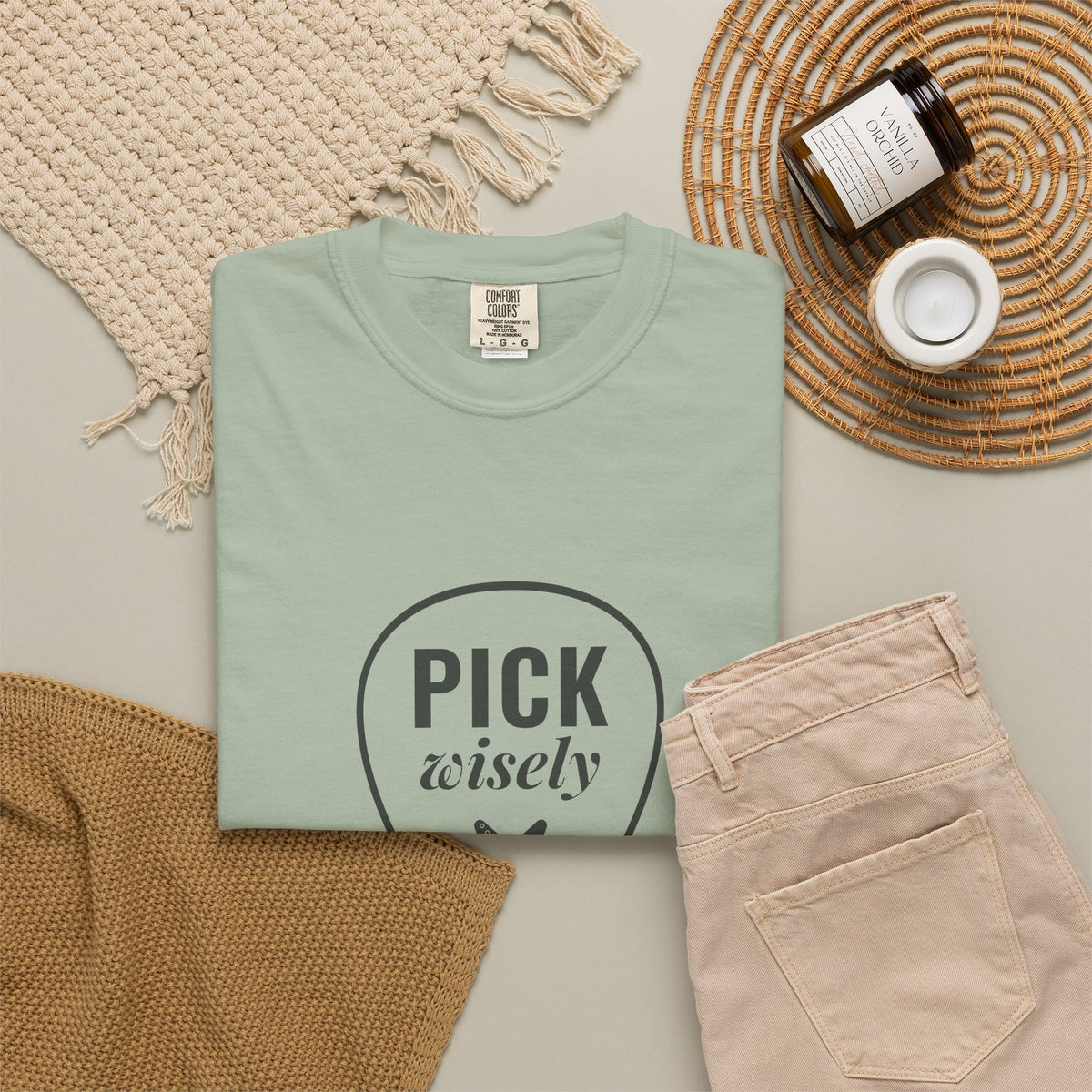 Pick Wisely | Axe-us Network Garment-Dyed Tee
