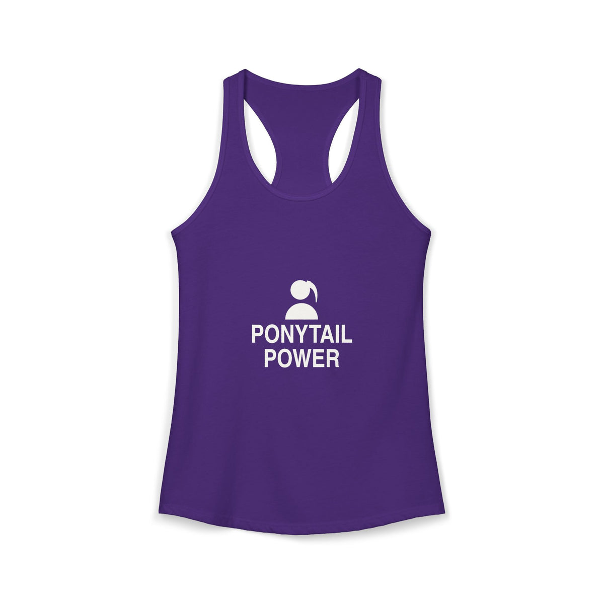 Ponytail Power Women's Racerback Tank