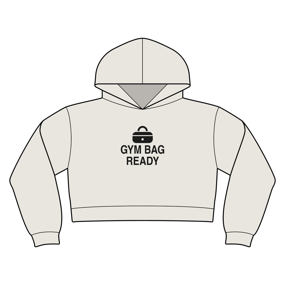Gym Bag Ready Women's Crop Hoodie