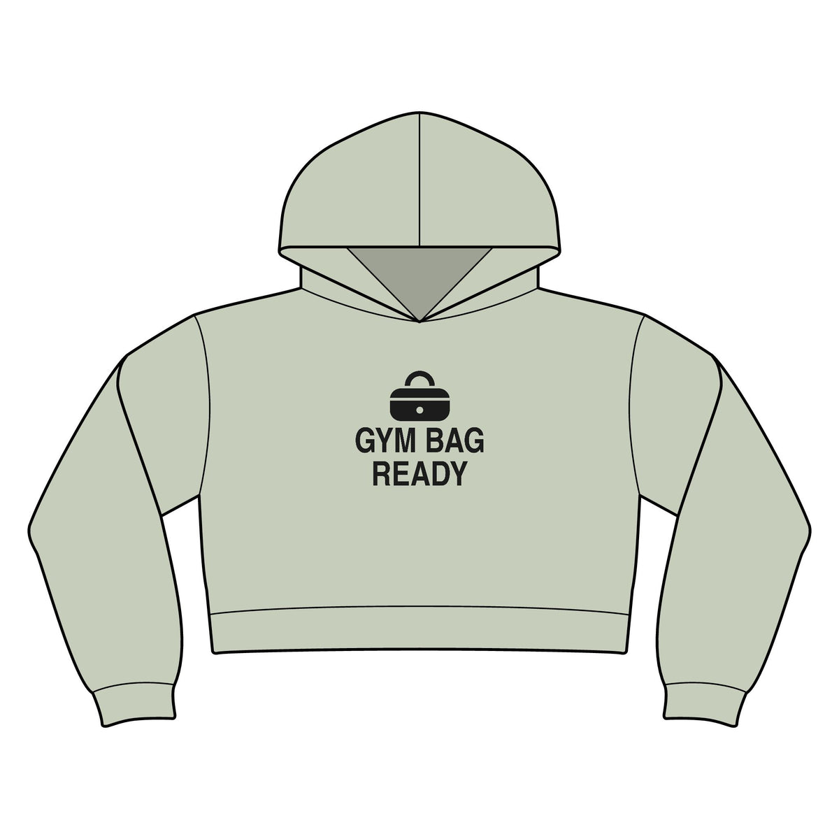 Gym Bag Ready Women's Crop Hoodie