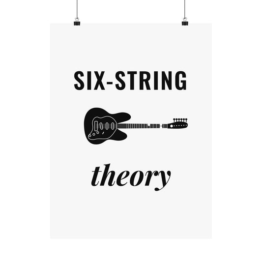 Six-String Theory | Axe-us Network Matte Poster