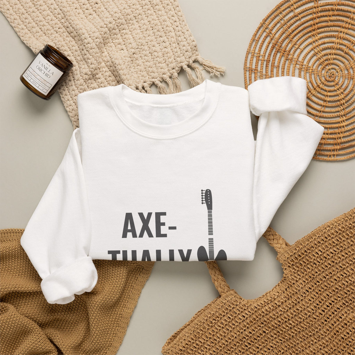 Axe-tually | Axe-us Network Crewneck Sweatshirt
