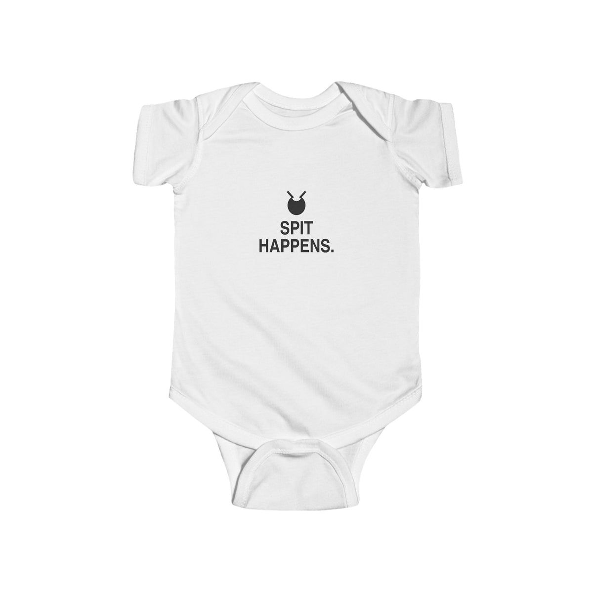Spit Happens | Tiny Opinions Baby Bodysuit