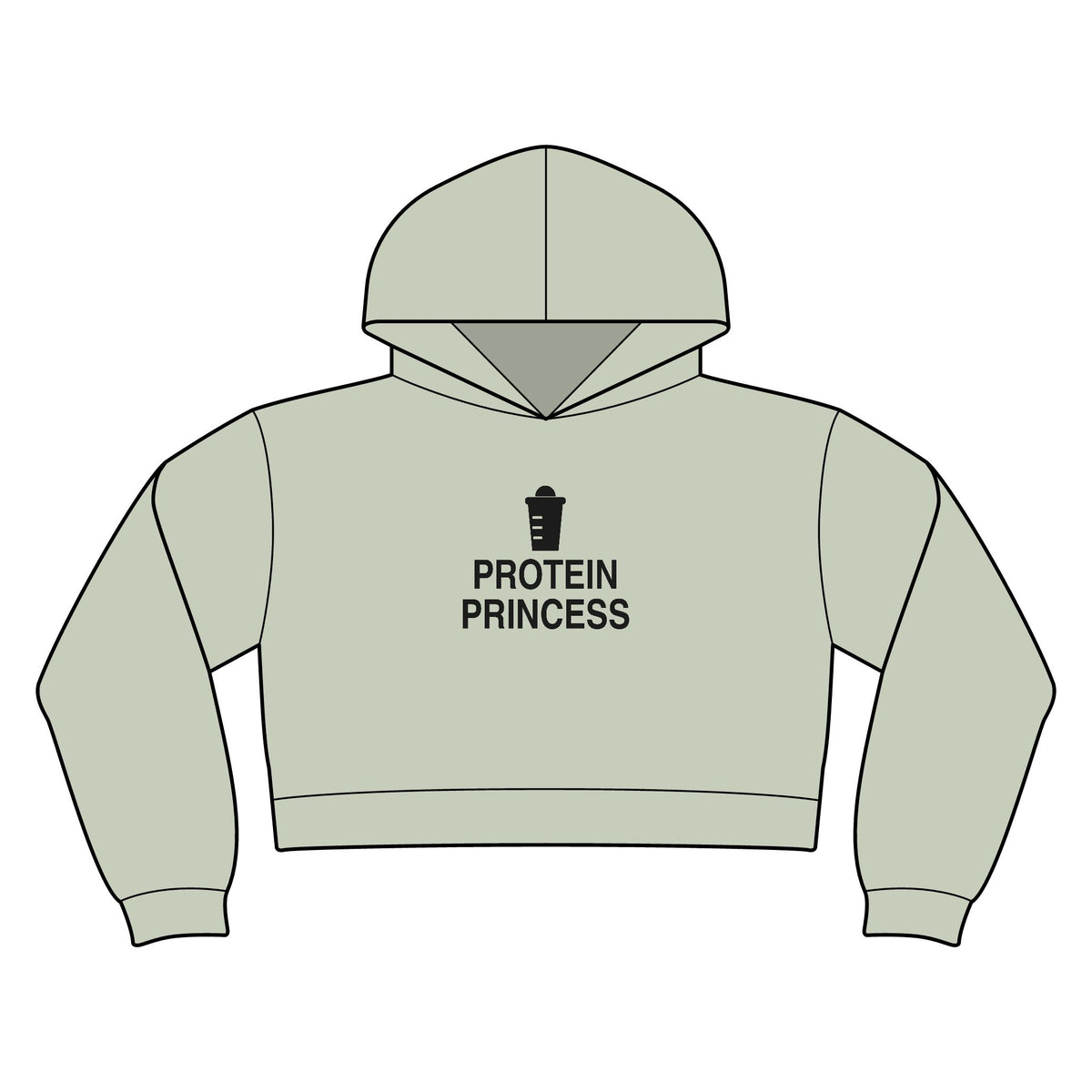 Protein Princess Women's Crop Hoodie