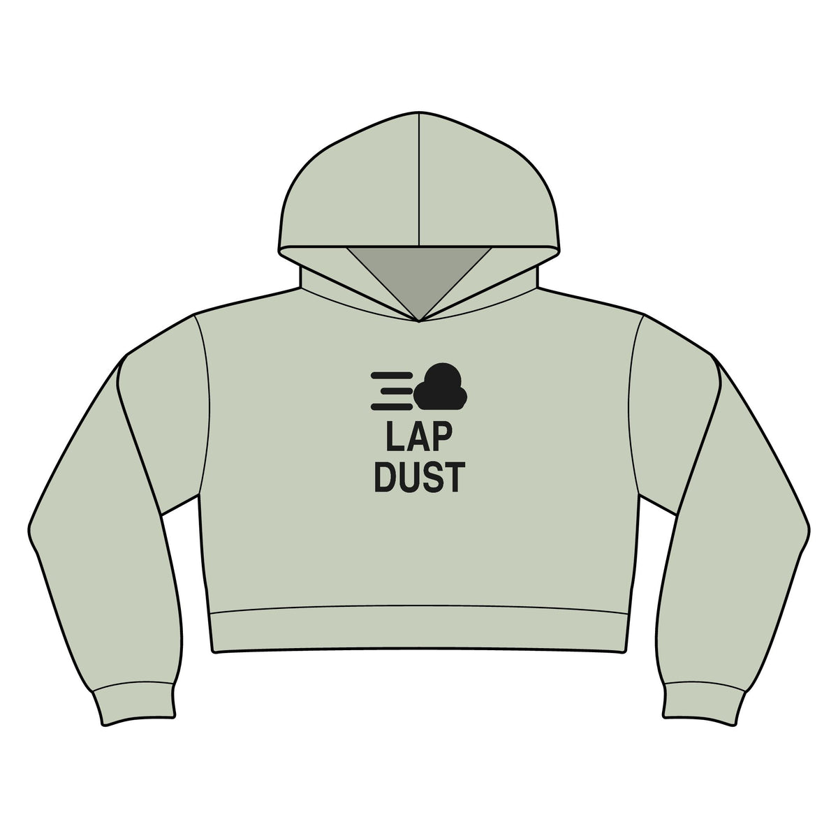 Lap Dust Women's Crop Hoodie