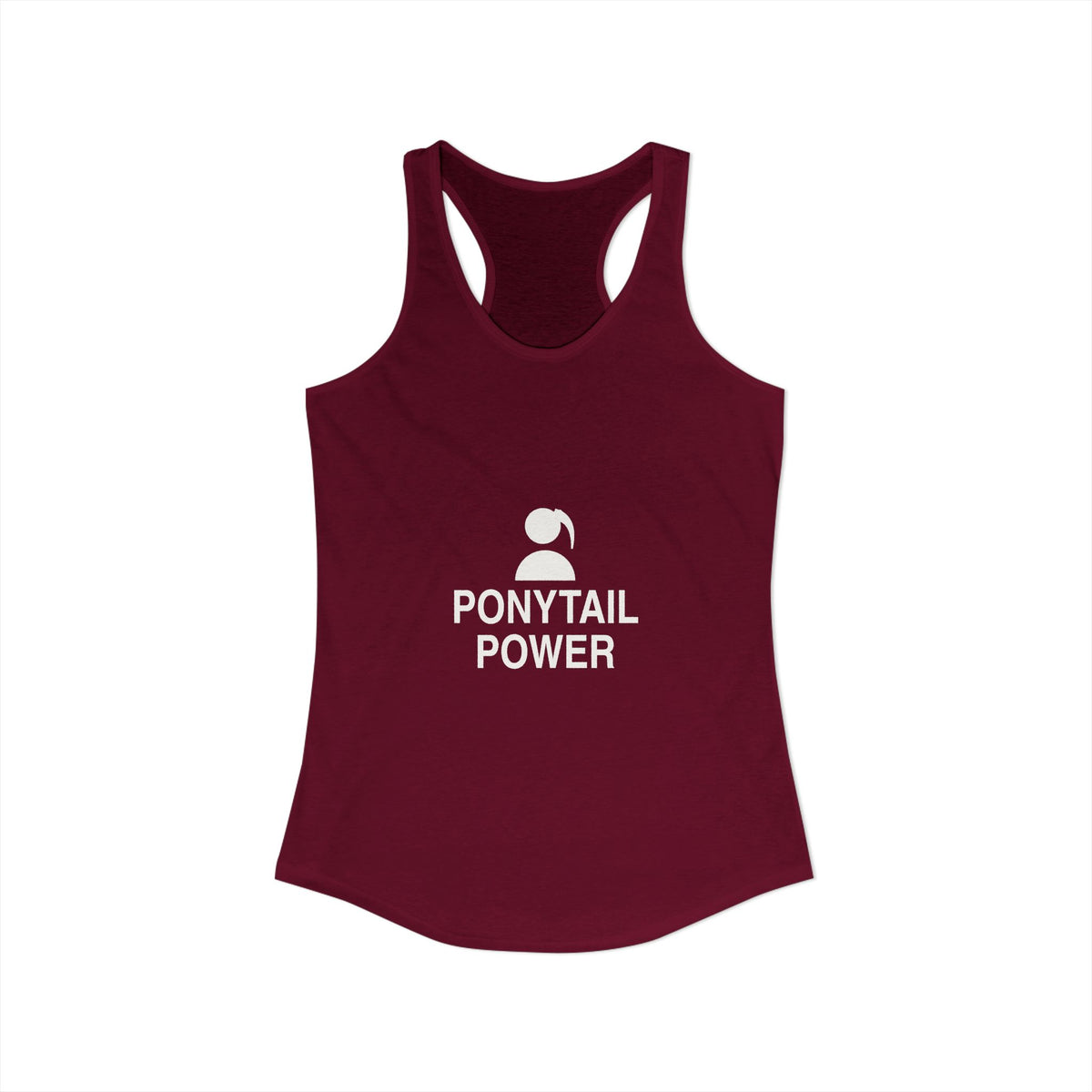 Ponytail Power Women's Racerback Tank