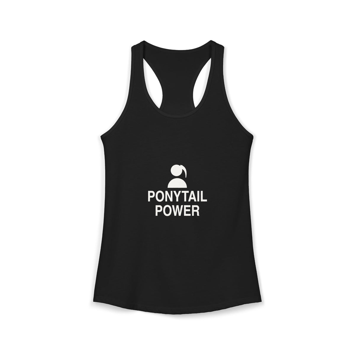 Ponytail Power Women's Racerback Tank
