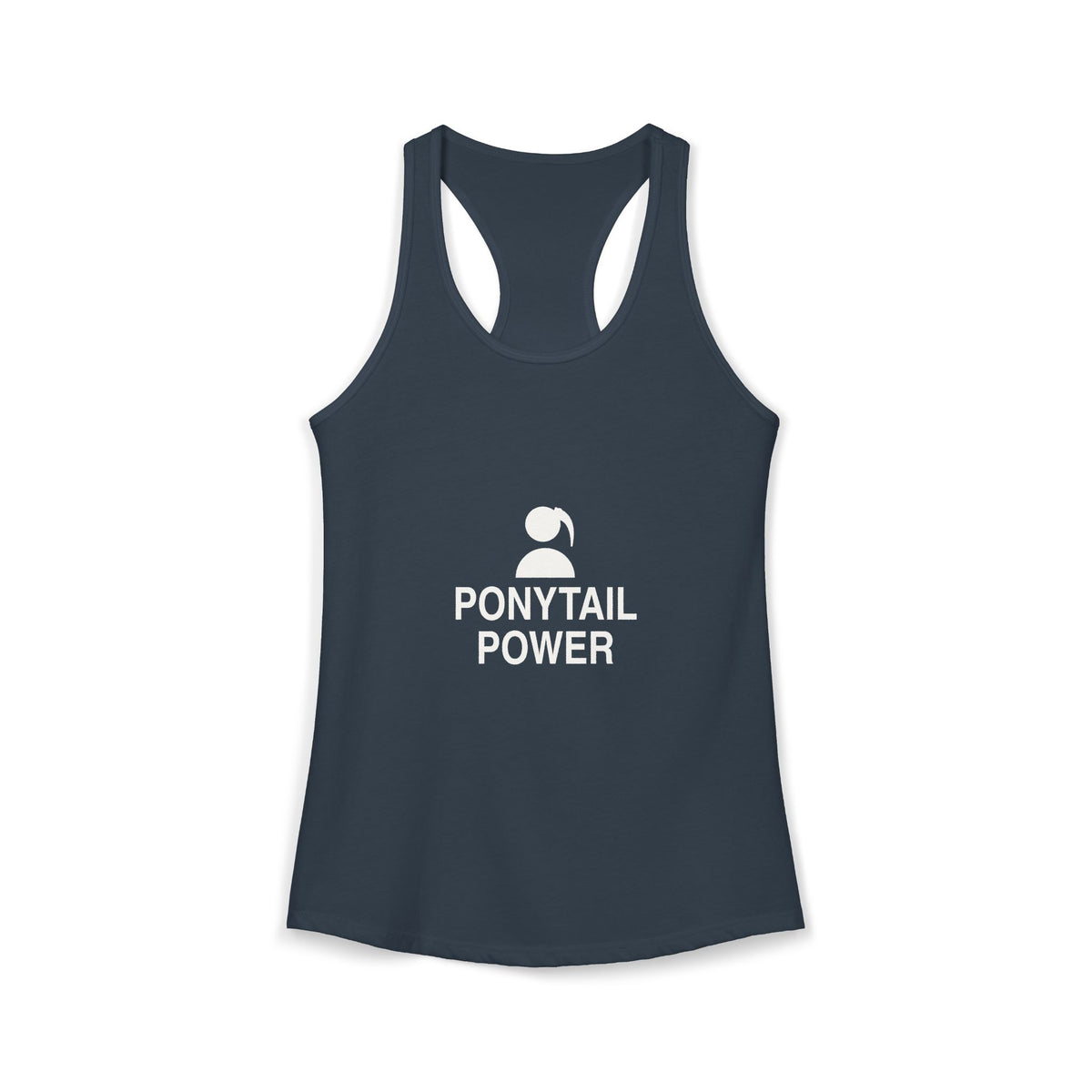 Ponytail Power Women's Racerback Tank