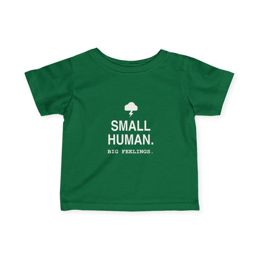 Small Human. Big Feelings | Tiny Opinions Baby Tee