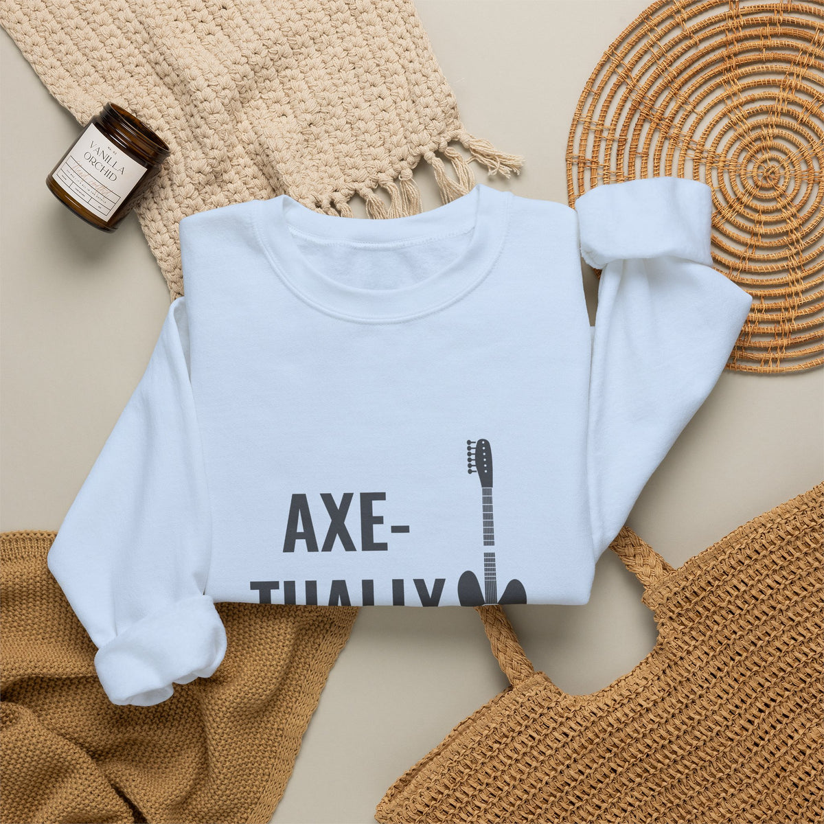 Axe-tually | Axe-us Network Crewneck Sweatshirt