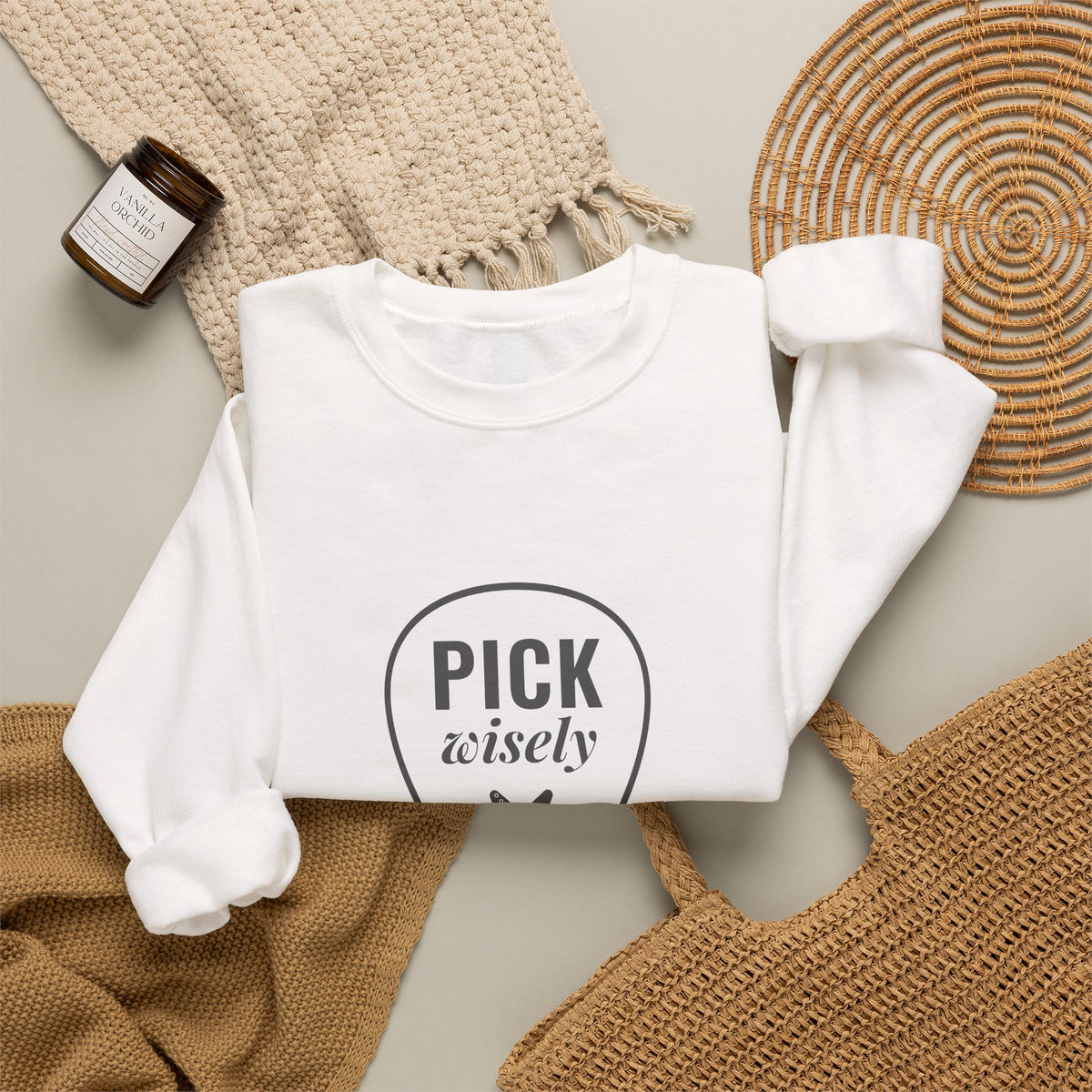 Pick Wisely | Axe-us Network Crewneck Sweatshirt