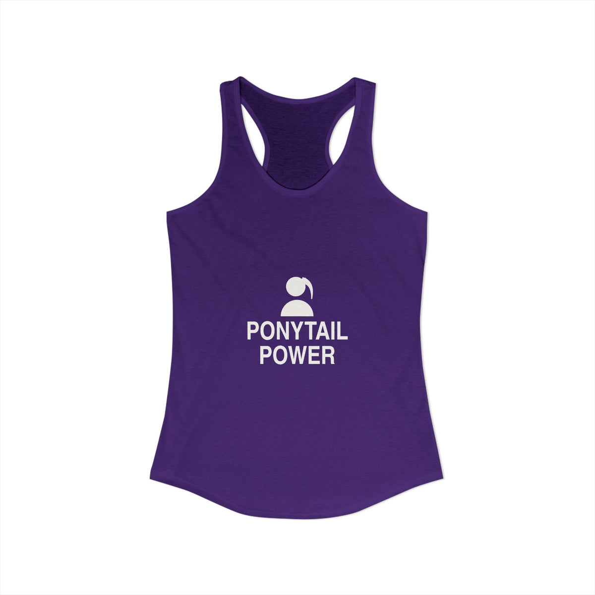 Ponytail Power Women's Racerback Tank