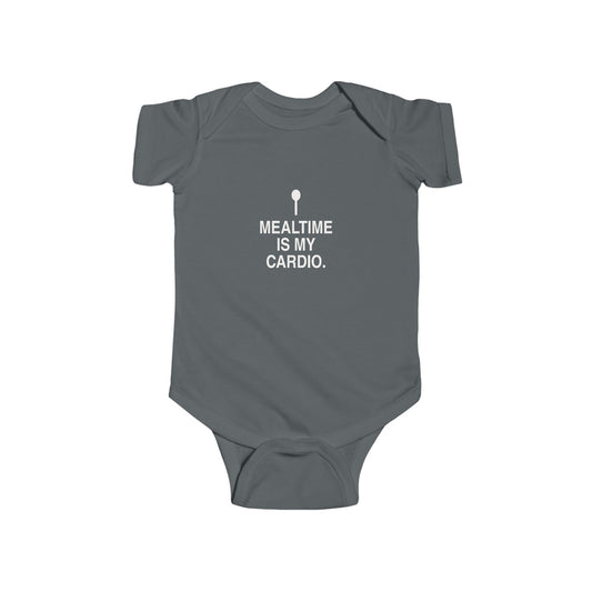 Mealtime Is My Cardio | Tiny Opinions Baby Bodysuit